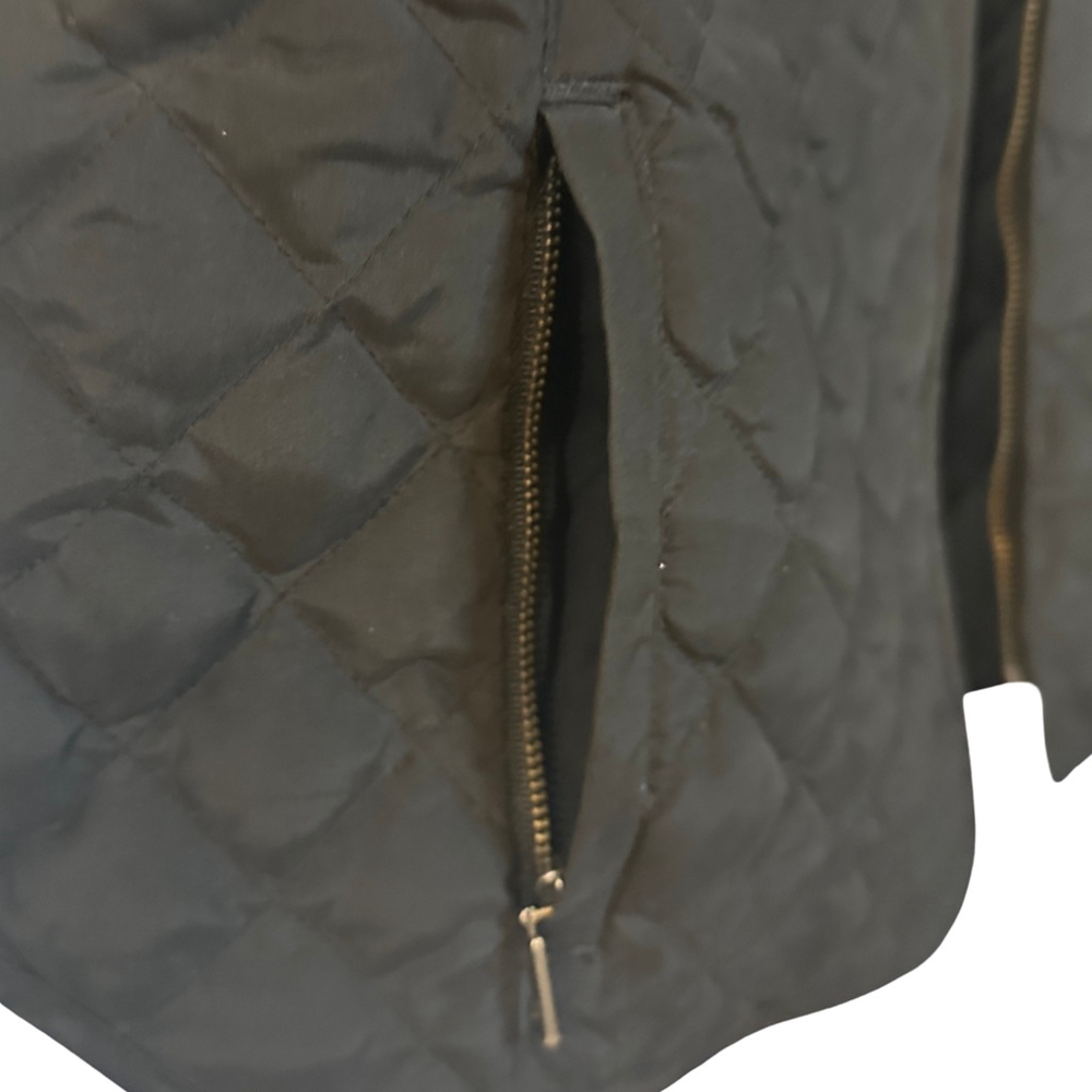 Women's Eddie Bauer Black Quilted Goose Down Vest Size Tall Large - Picture 6 of 10